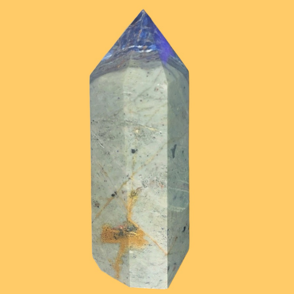 XL Natural Sodalite Quartz "Truth Stone" Obelisk Point ~ 2500g ~ NWT